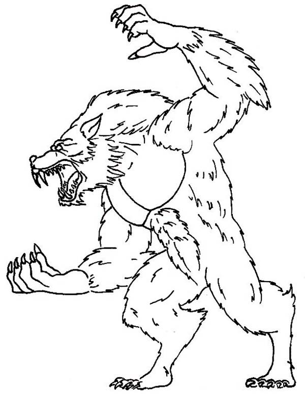 warewolfs coloring pages - photo #17