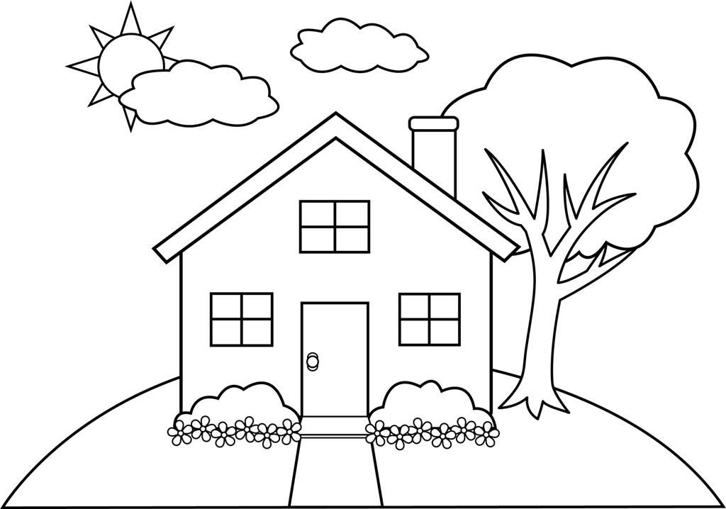 Gingerbread House Coloring Pages To Print - Coloring Page