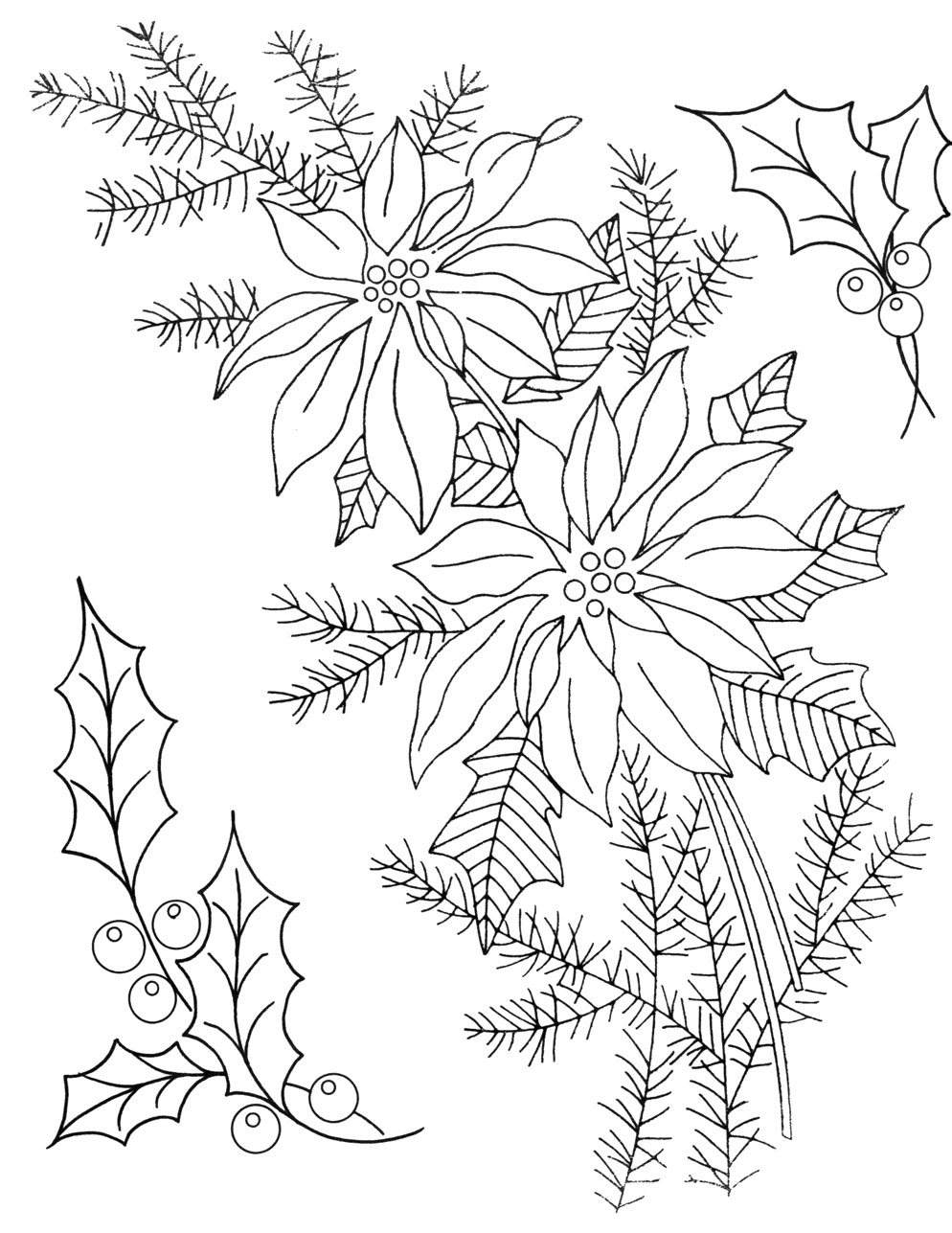 Printable Poinsettia Patterns