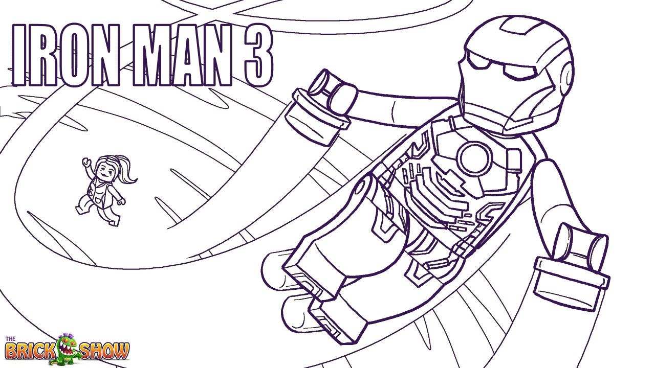 Lego Iron Man Coloring Pages Coloring Home