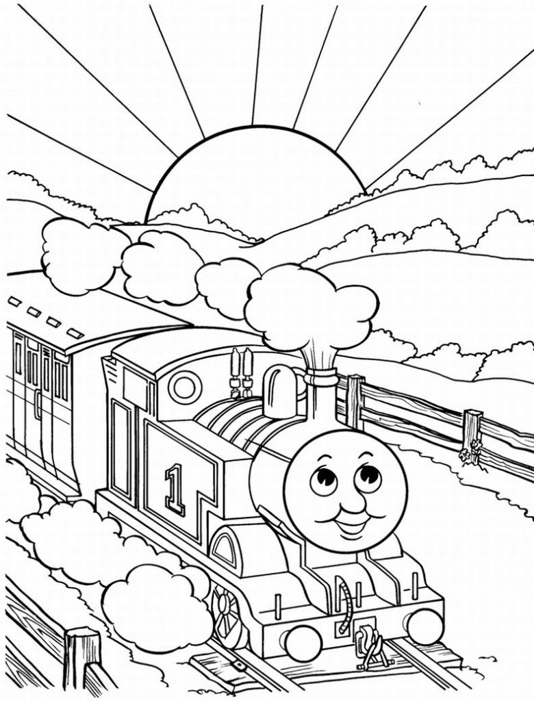 Printable Train Pictures To Color for Pinterest