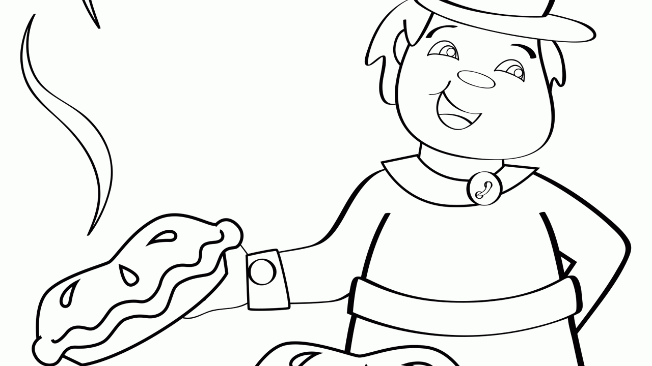 Simple Simon - Coloring Page - Mother Goose Club