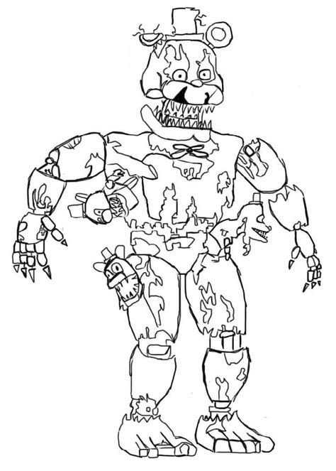 Nightmare Freddy Coloring Page At ...