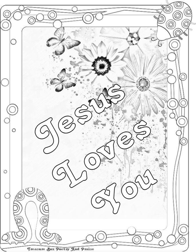 Jesus Loves Me Coloring Pages Printables - Coloring Home