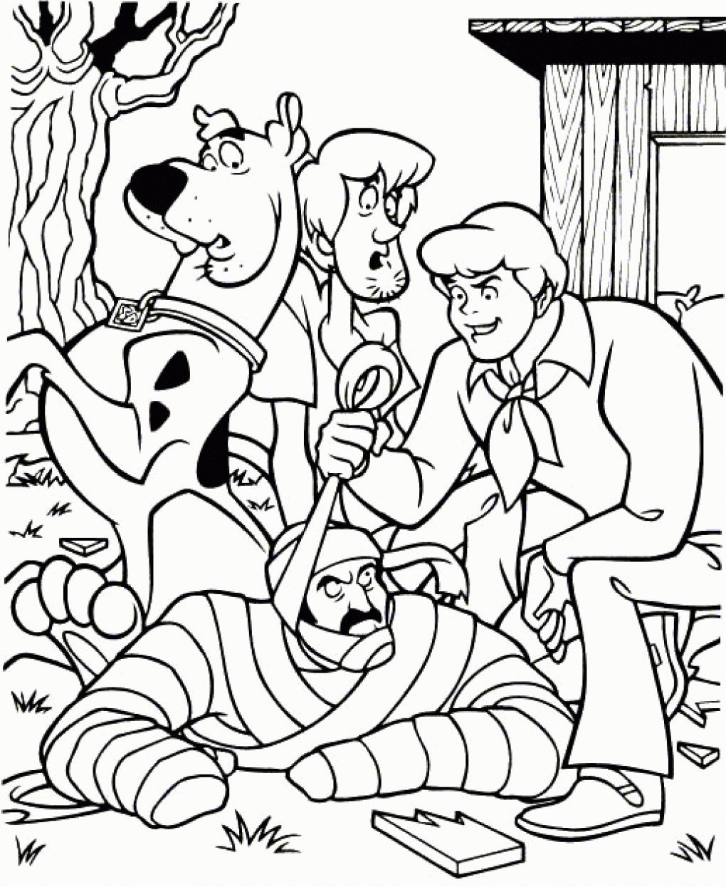 Scooby Doo Gang Coloring Page Coloring Home
