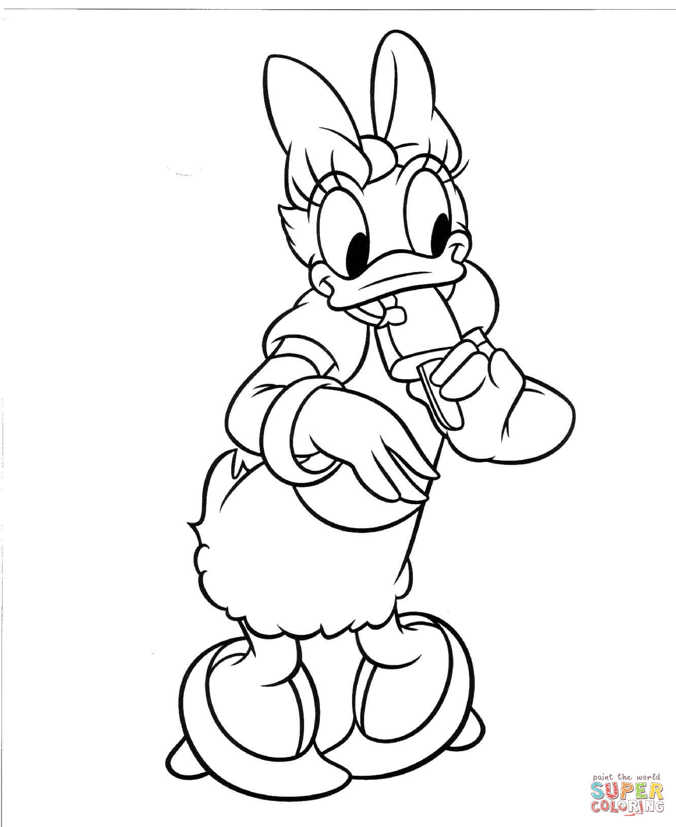 Donald Duck's Girlfriend coloring page | Free Printable Coloring Pages