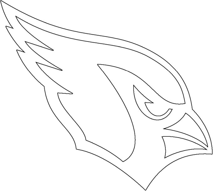Arizona Cardinals logo coloring page - Free coloring pages