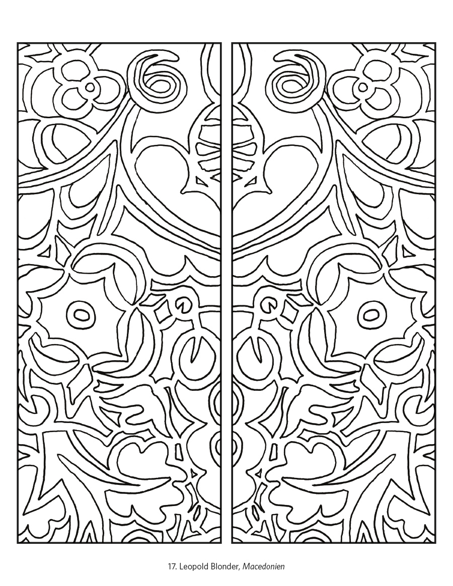 Designs from the Vienna Workshop Coloring Book