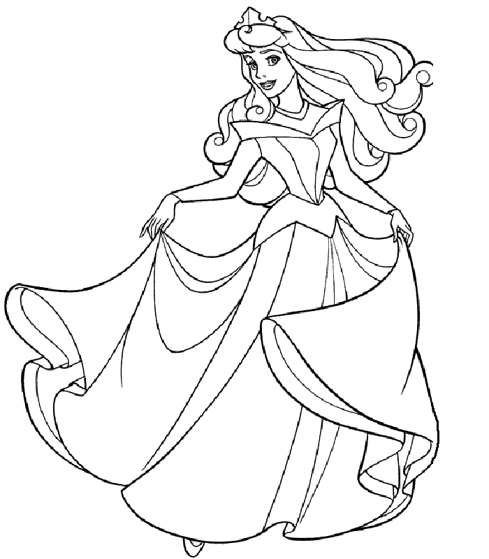 article Princess Coloring Pages with the title Princess Coloring 