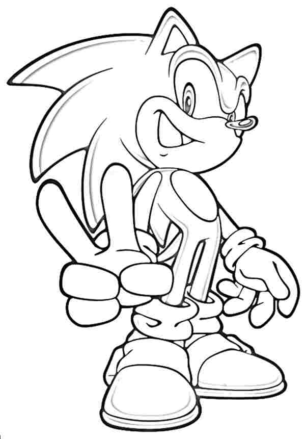Coloring Pages Of Sonic The Hedgehog Coloring Home