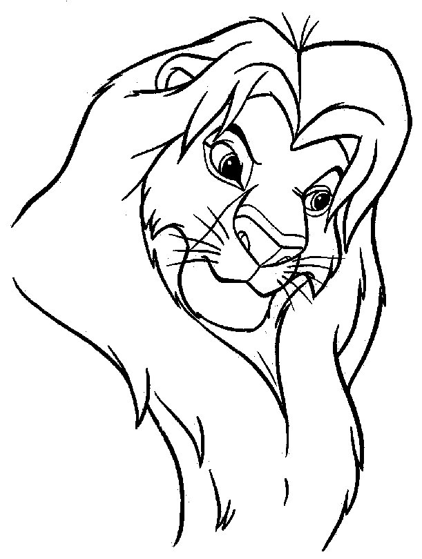 The Lion King Free Coloring Page Mufasa | Kids Coloring Page