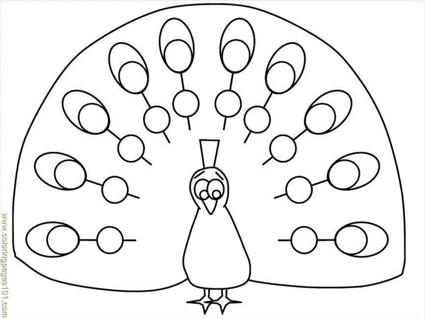 Coloring Pages Peacock2 (Animals > Others) - free printable 