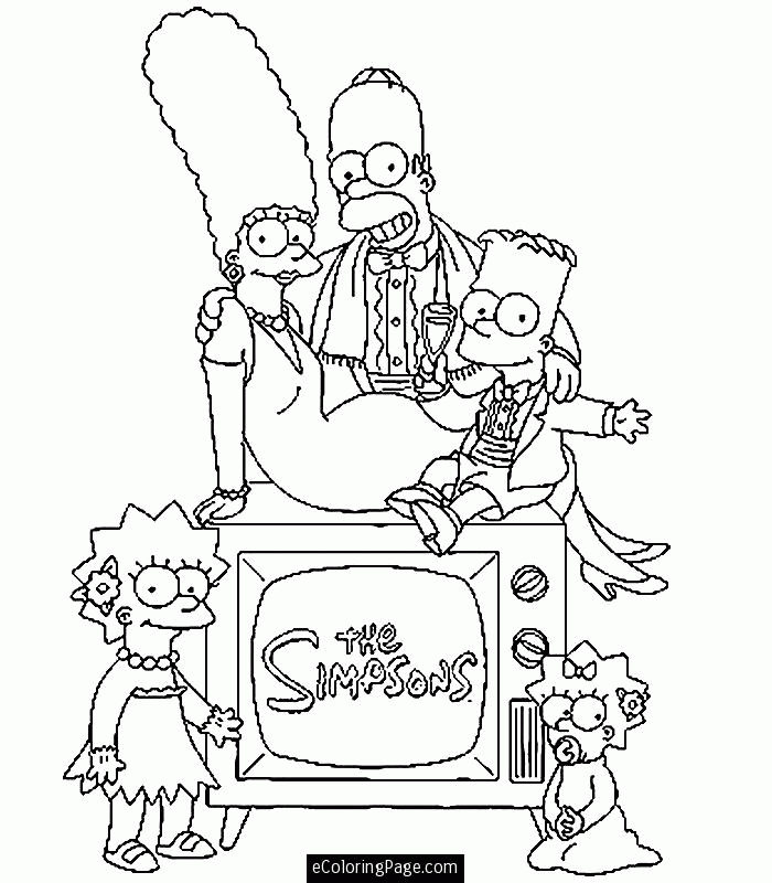 e simpson Colouring Pages (page 3)