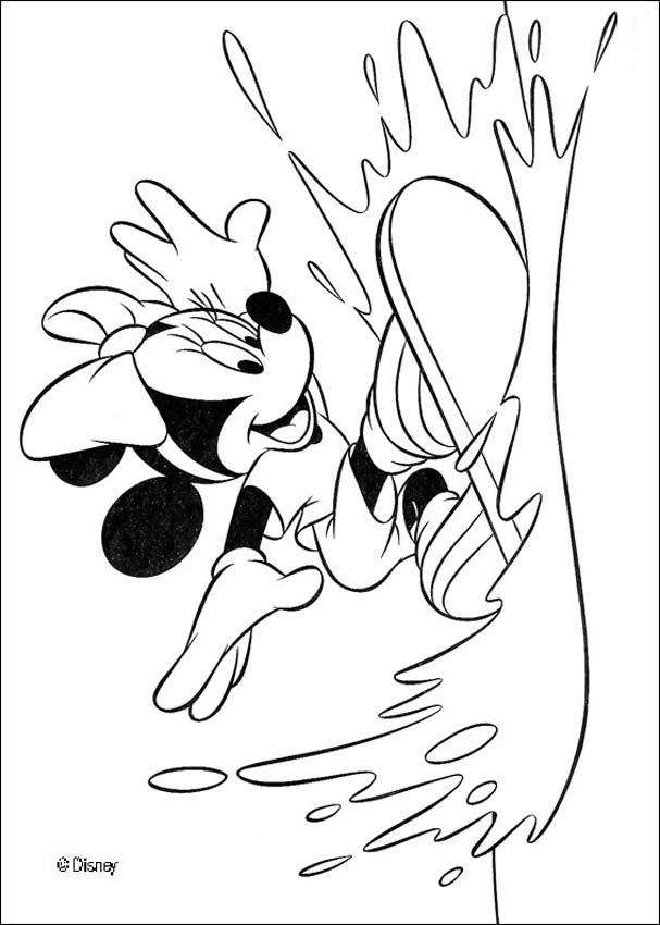 Mickey Mouse coloring pages - Basketball match