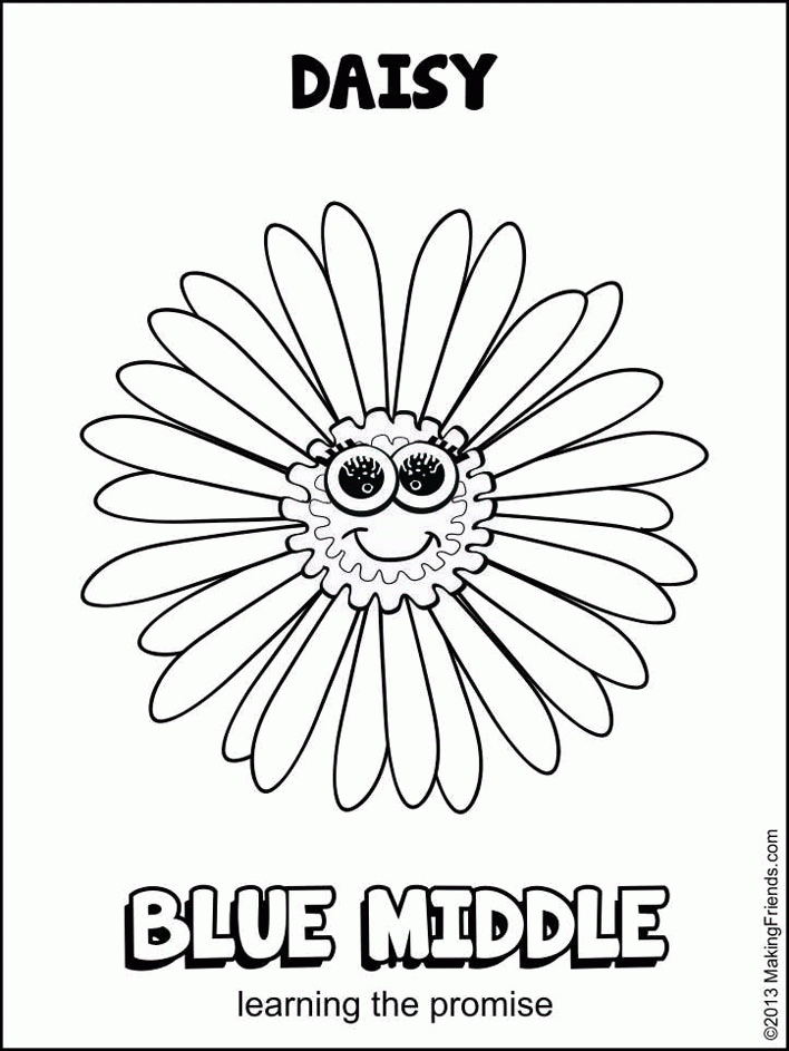 Daisy Girl Scouts Colouring Pages (page 3)