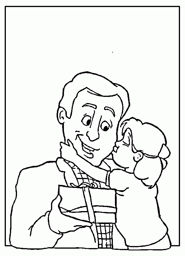 Dad And Me Coloring Pages - Learny Kids
