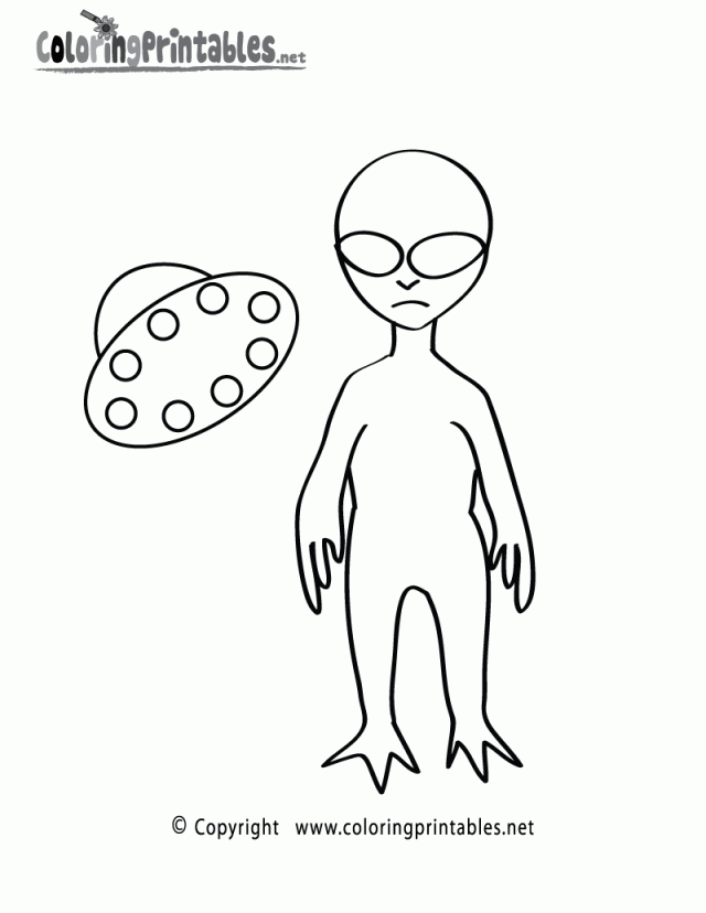 Free Space Alien Coloring Pages | Coloring Pages