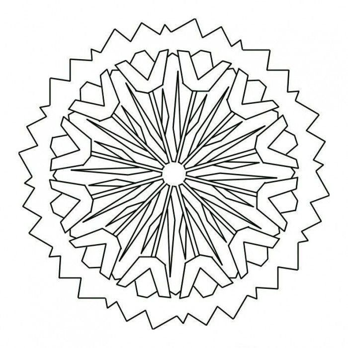 Free Mandala Coloring Pages for Preschool - Symbol Coloring Pages 