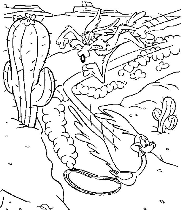 looney toon characters Colouring Pages (page 2)