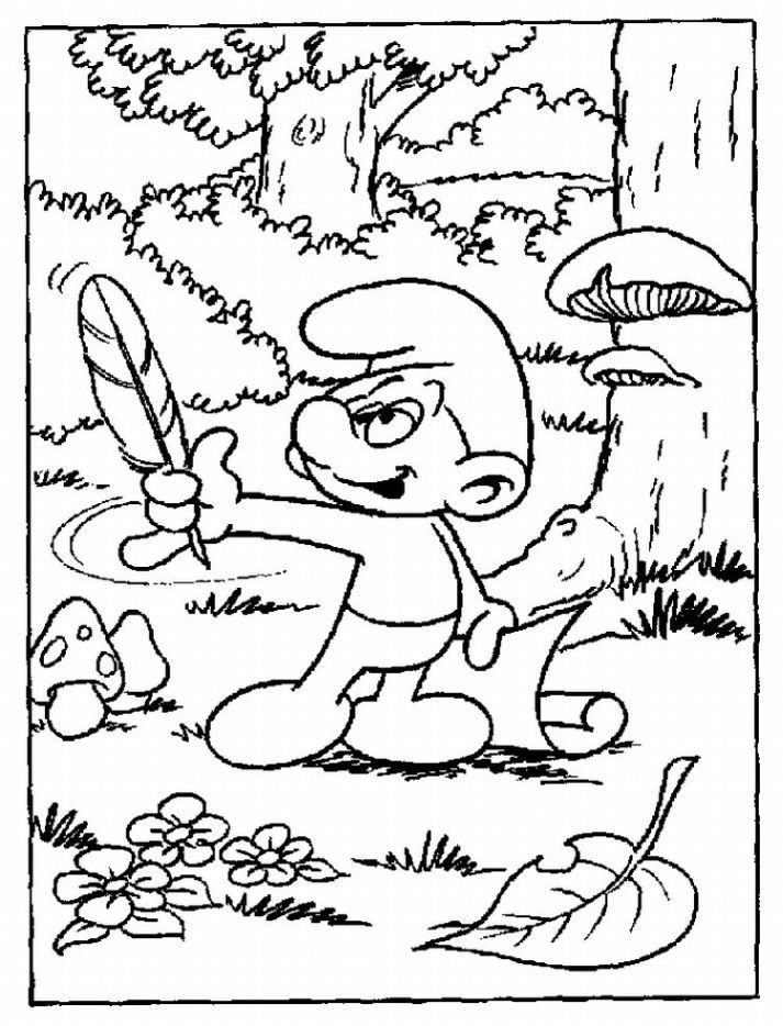 smurf pictures to color | Coloring Picture HD For Kids | Fransus 