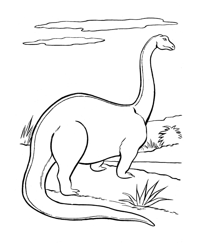Brontosaurus Coloring Pages - Coloring Home