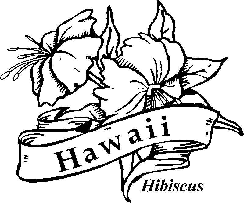 Hawaiian Coloring Pages