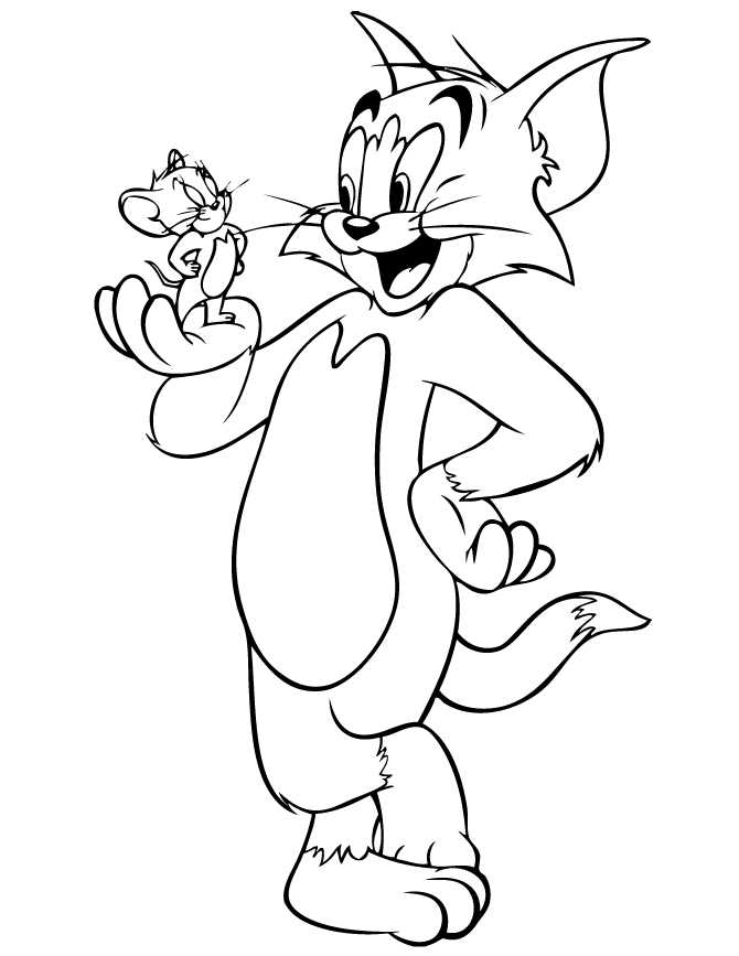 Drawings Of Tom And Jerry - Coloring Home
