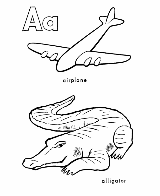 Coloring Pages Letter A - Coloring Home