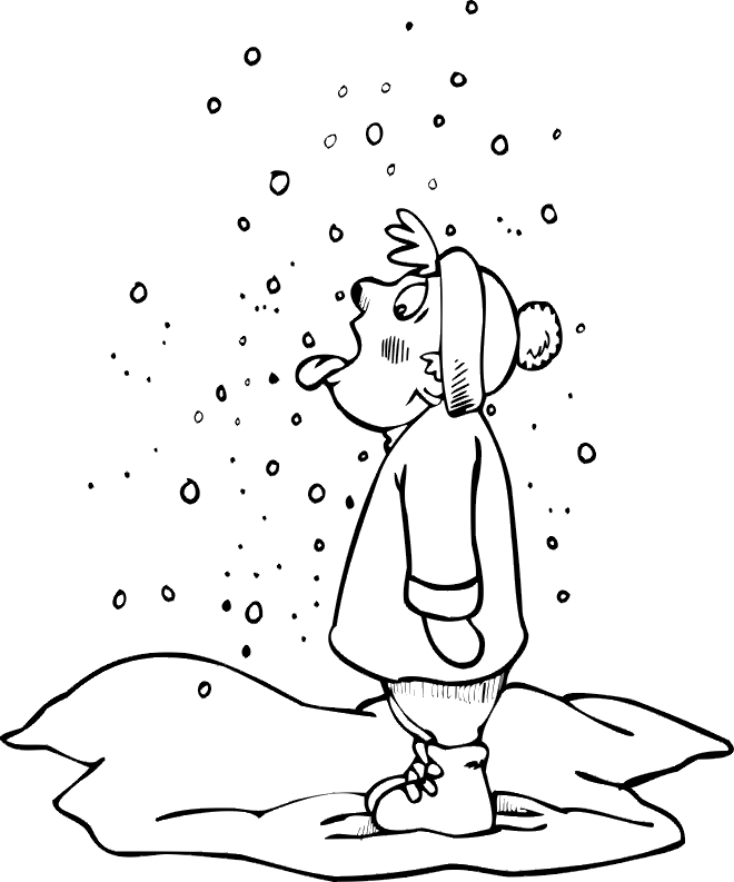 Preschool Winter Coloring Pages - Coloring Home