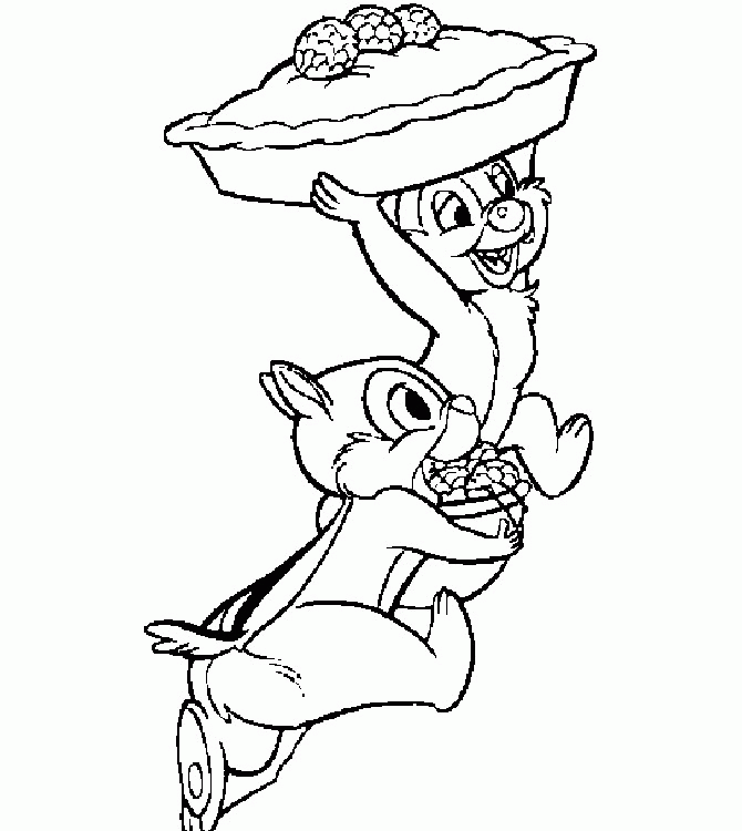 chip and dale coloring pages | Creative Coloring Pages
