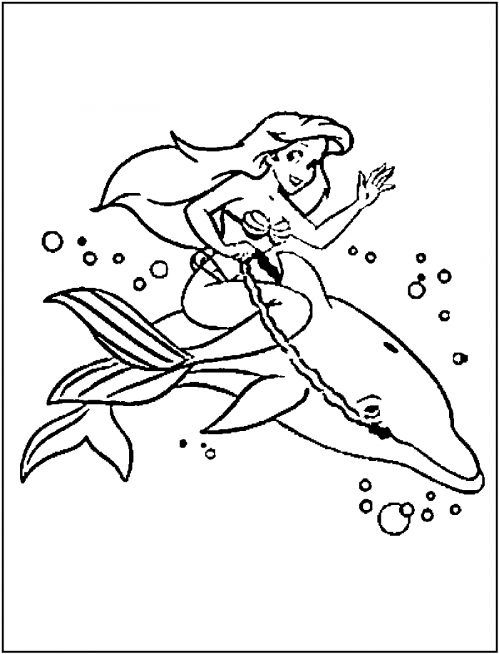 Dolphin Coloring Pages For Girls