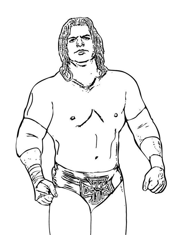 Coloring Pages Of Wwe Wrestlers Coloring Home