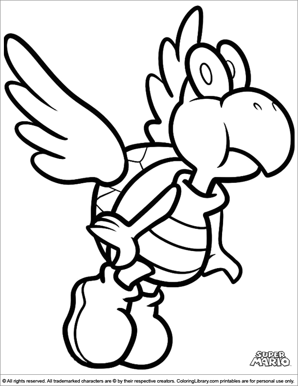 Super Mario Brothers Coloring Pages To Print Coloring Home