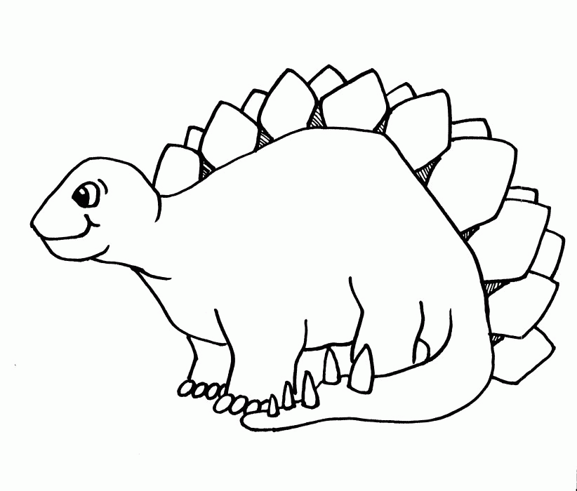 Stegosaurus dinosaurs coloring pages | Dinosaurs Pictures and Facts