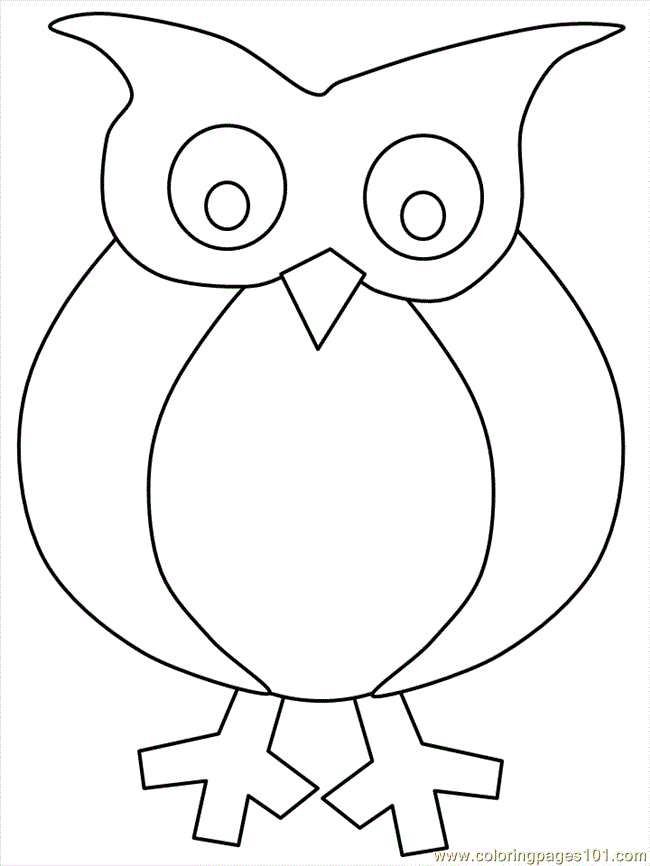 Animals Lab Printable Owl Coloring Page 508 X 587 49 Kb Png 