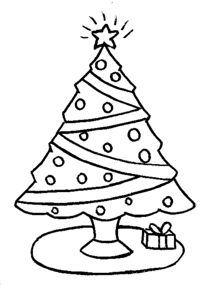 Christmas Tree Coloring Pages - Coloring Home