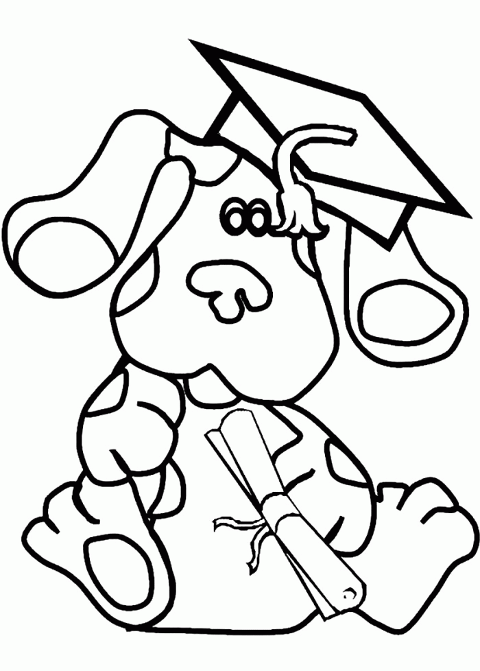 Blues on a Pillow Blues Clues Coloring Page - TV Show Coloring 