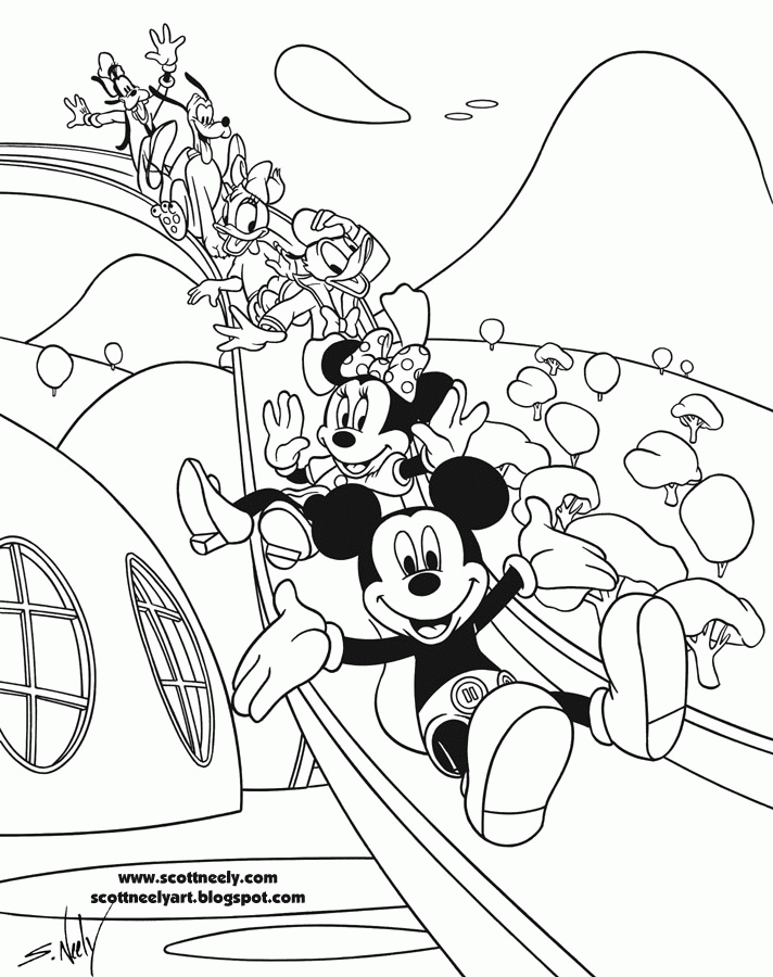 Mickey Mouse Clubhouse Coloring Pages Coloring Home