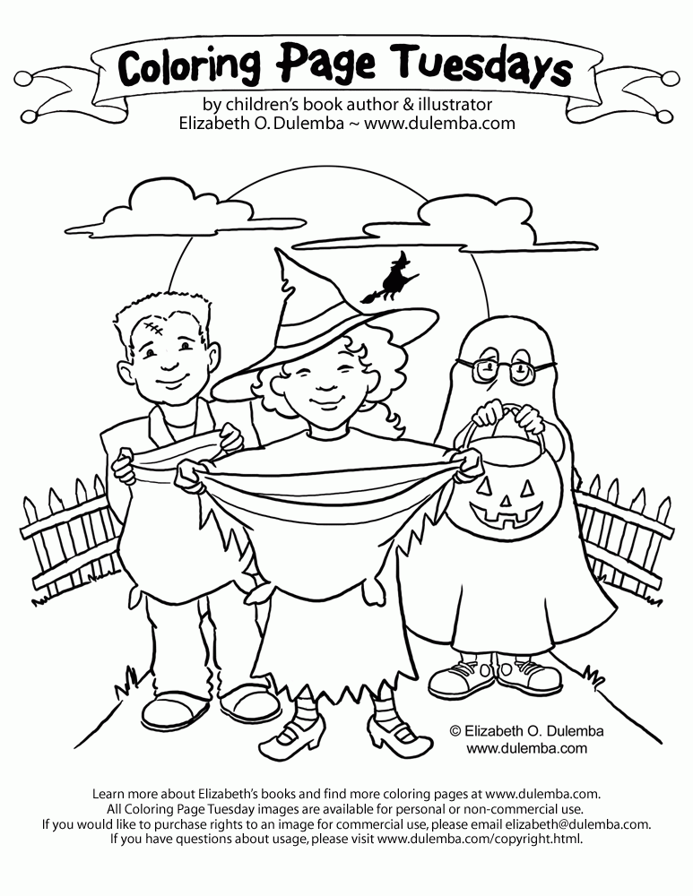 dulemba: Coloring Page Tuesday: Trick-