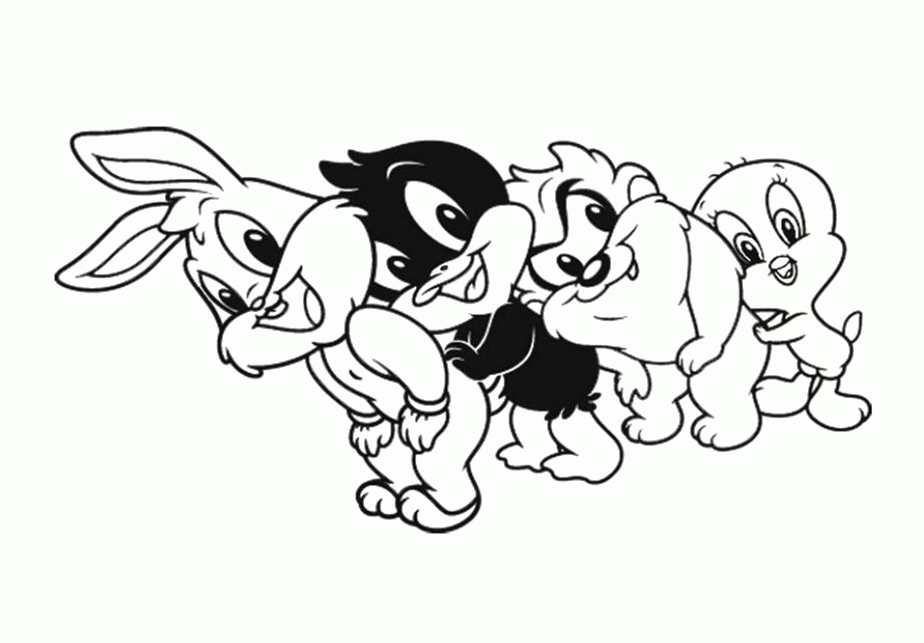 A Cute Baby Looney Tunes Coloring Pages - Looney Tunes Coloring 