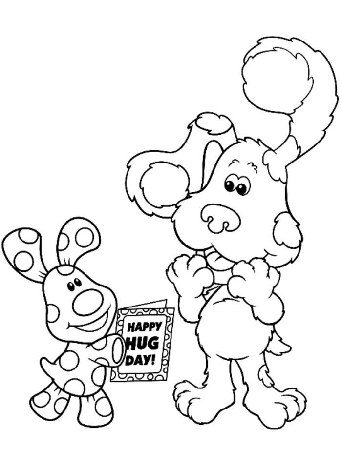 Blues Found Treasure Box Blues Clues Coloring Page - TV Show 