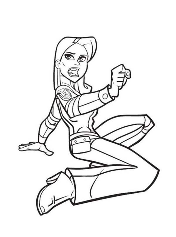 Olivia Dodging Enemy Attack in Rox Coloring Pages | Best Place to ...