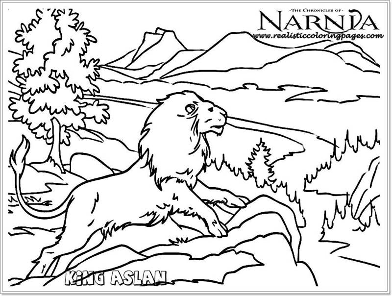 King Aslan Chronicles Of Narnia Coloring Pages | Realistic ...
