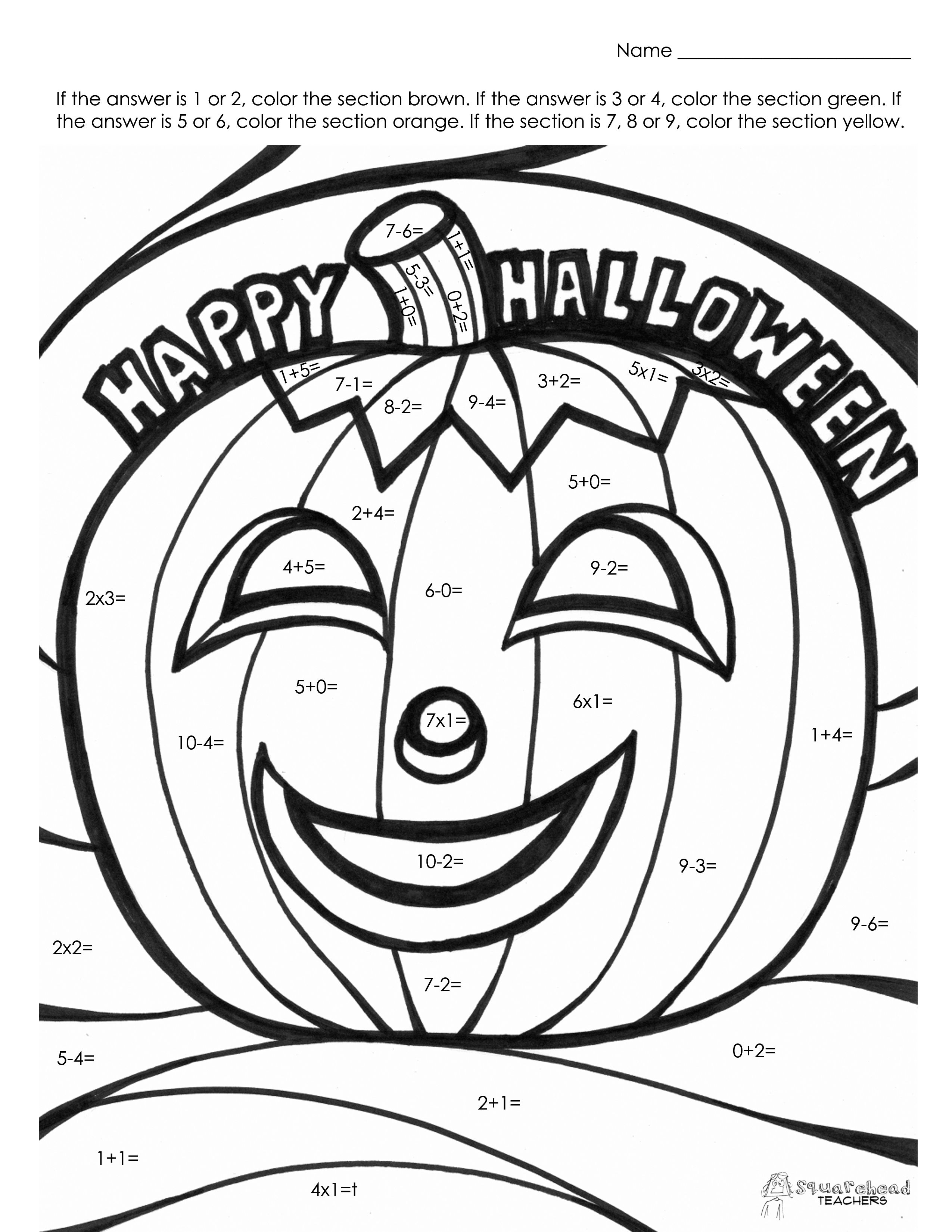 Free Printable Halloween Activity Sheets - Coloring Home