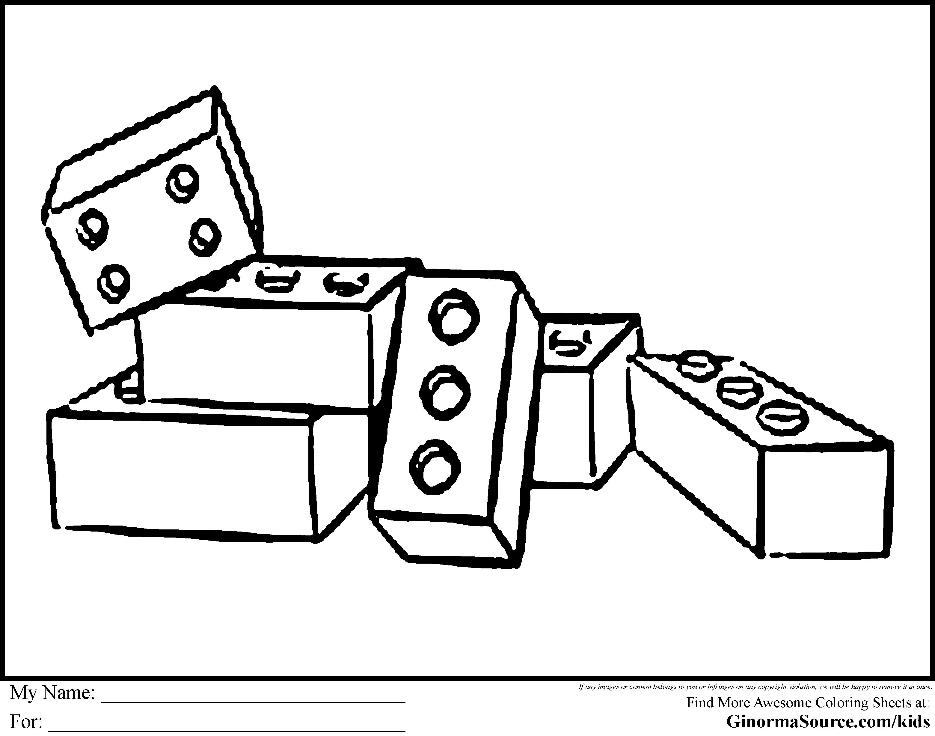 Brick Coloring Page Coloring Home