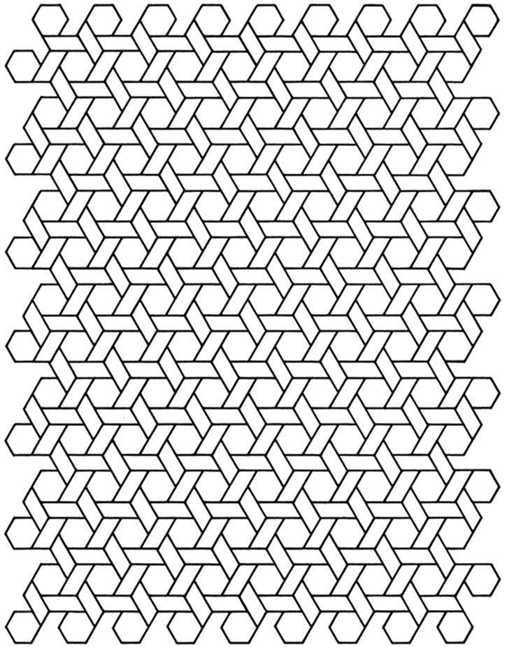 geometric coloring pages for