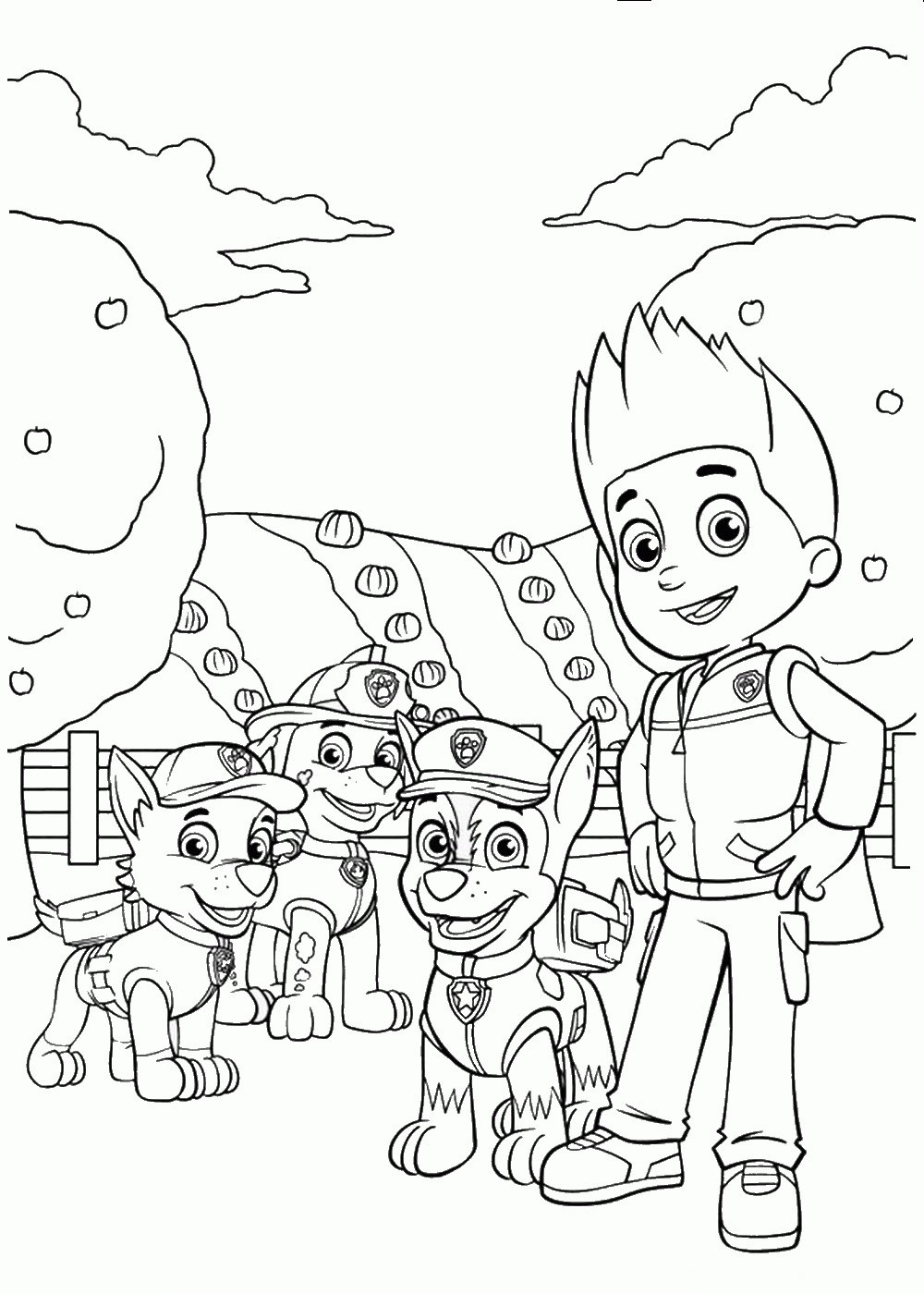 Paw Patrol Chase Coloring Page Home 11 Pics Halloween Pages