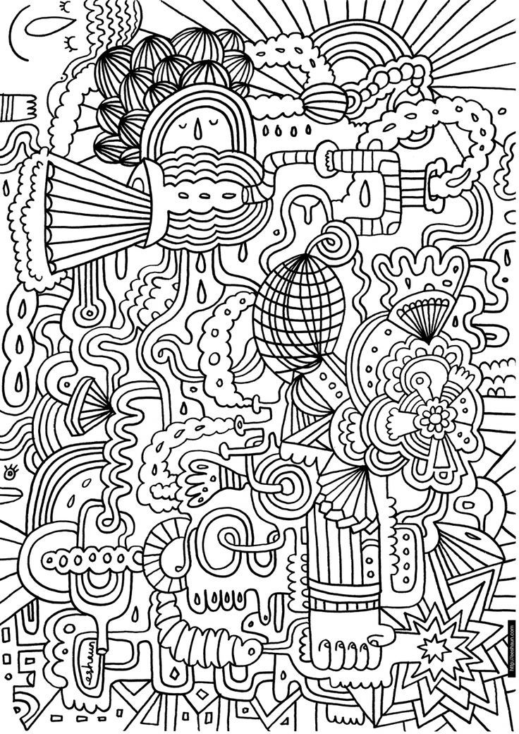 Hard For - Coloring Pages for Kids and for Adults