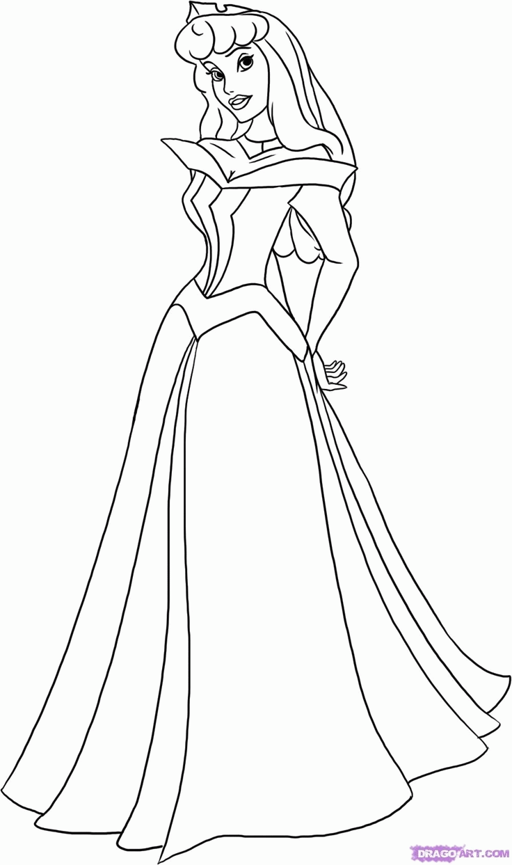 Princess Aurora Printable Coloring Pages - High Quality Coloring Pages