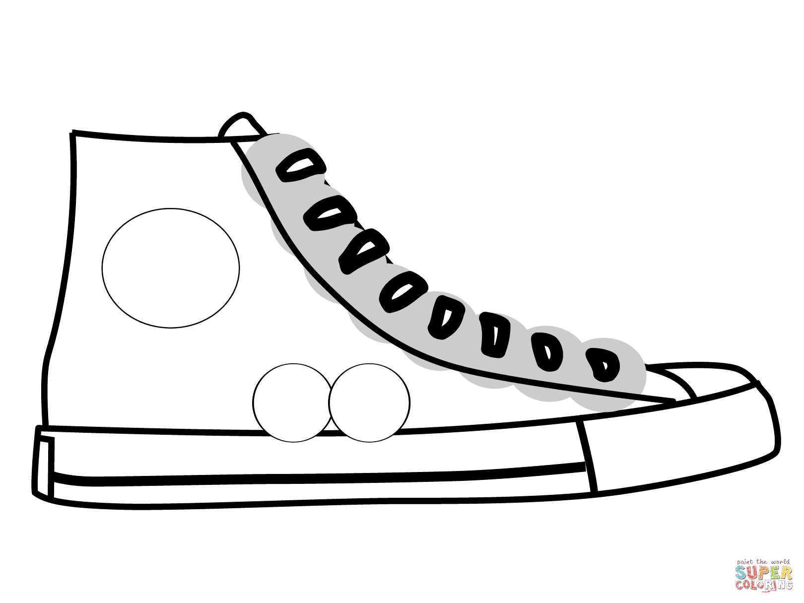 Shoes Coloring Pages Print - Coloring Home